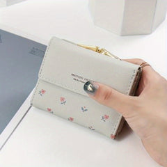 Flower Pattern Coin Purse Card Wallet Women's Clutch Bag