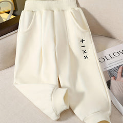Girls Fleece Lining Jogger Trousers
