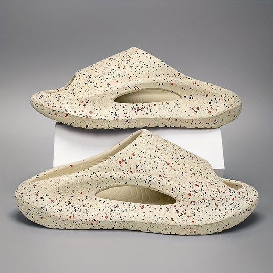 Men's Paint Dots Pillow Slides Non Slip Slippers Indoor Outdoor Shoes