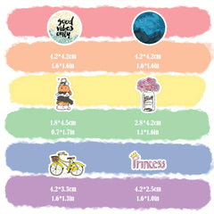 600pcs Mixed Graffiti Stickers Waterproof Journal Stic