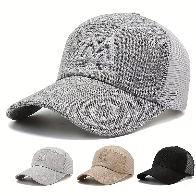 Men's Sunscreen Mesh Baseball Cap for Outdoor Activities