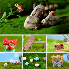48pcs Fairy Garden Accessories Mini Fairy Garden Decoration Christmas Decoration