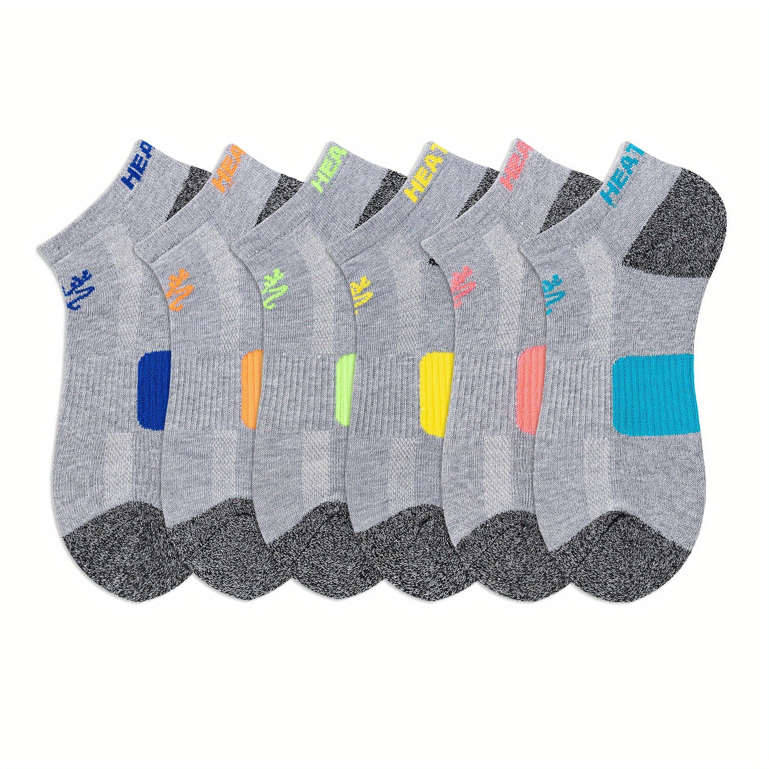 6 Pairs Letter Print Sports Socks Low Cut Ankle Socks Women's Stockings