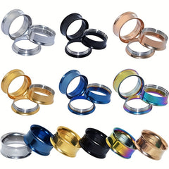 Men's Double Flared Ear Gauges Earrings