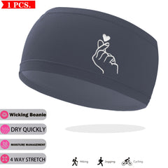 2Pcs Quick Dry Sports Headband Moisture Wicking & Breathable Unisex Headband