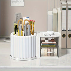 Plastic Cosmetic & Jewelry Storage Box Desk Organizer Pen Holder