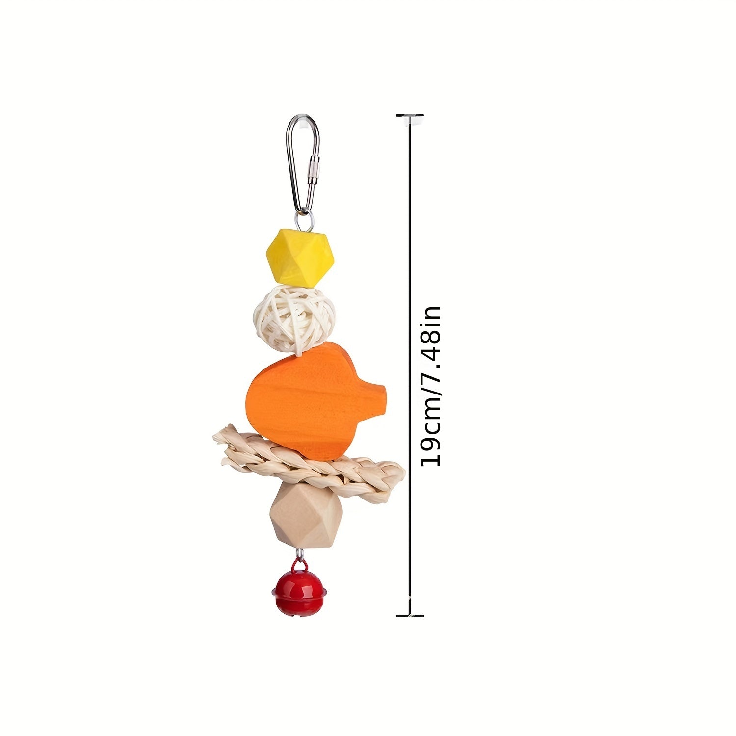 Parrot Chew Toys Bird Stand Swing Bite String Holiday Decoration Bell Hanging