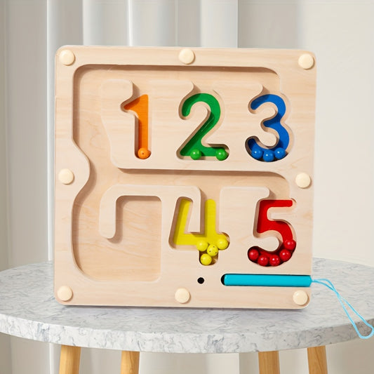 Magnetic Digital Bead Maze Toy - Logical Thinking & Cognitive Training