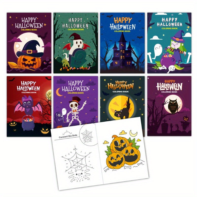 Halloween Coloring Book Puzzle Game for Kids
