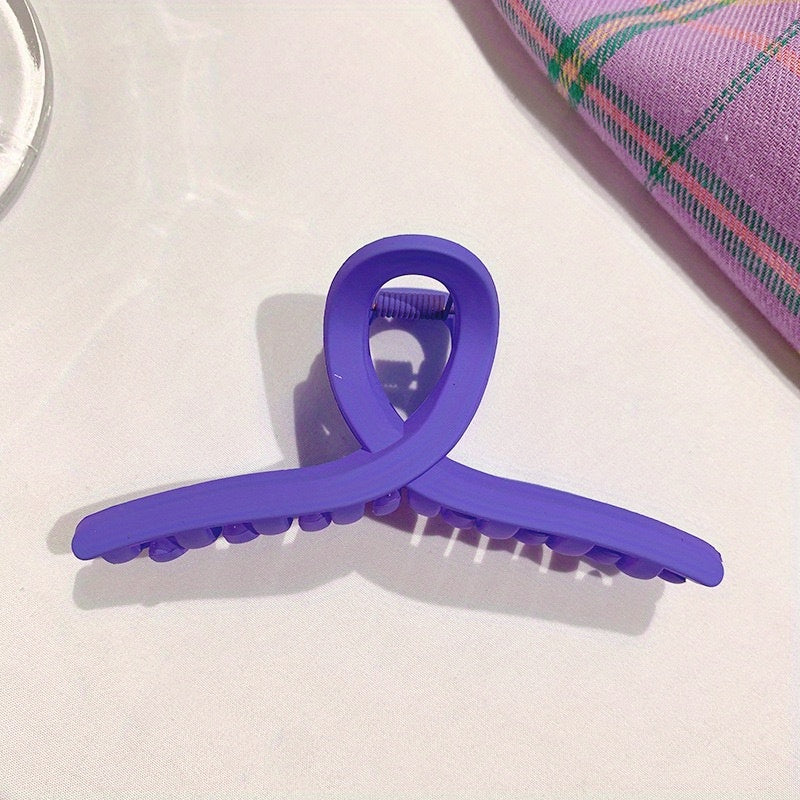 Matte Glossy Twisted Hair Claw Clip Strong Hold Hair Accessories