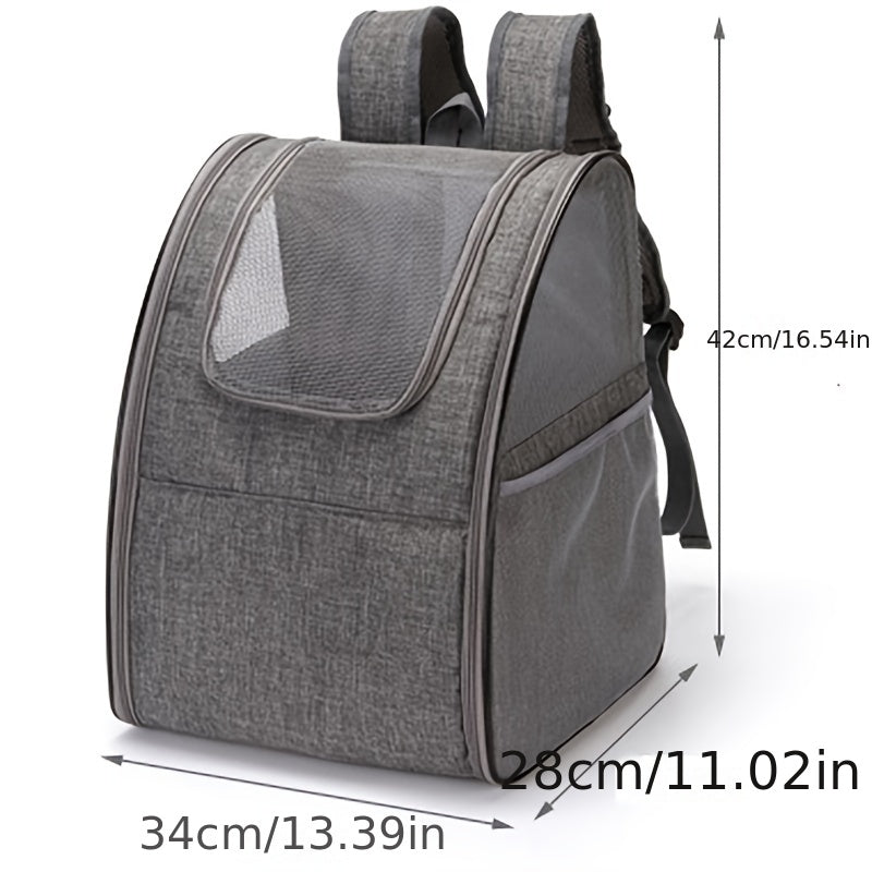 Mesh Breathable Foldable Pet Backpack Outgoing Cat Bag