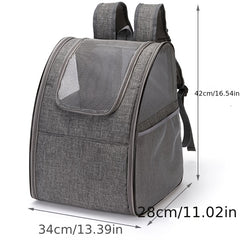 Mesh Breathable Foldable Pet Backpack Outgoing Cat Bag