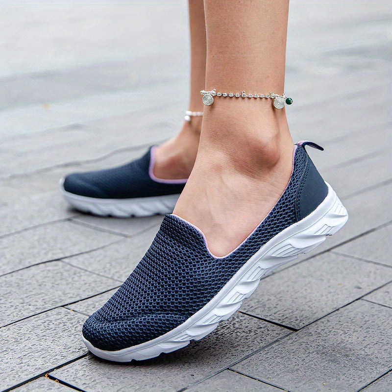 Women's Mesh Sneakers Lightweight Slip On Outdoor Shoes