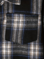Boy's Plaid Long Sleeve Shirt Casual Slightly Stretch Breathable Button Up Shirt
