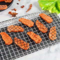 2pcs Realistic Grill Marked Steak Mockups for Restaurant Party Pranks