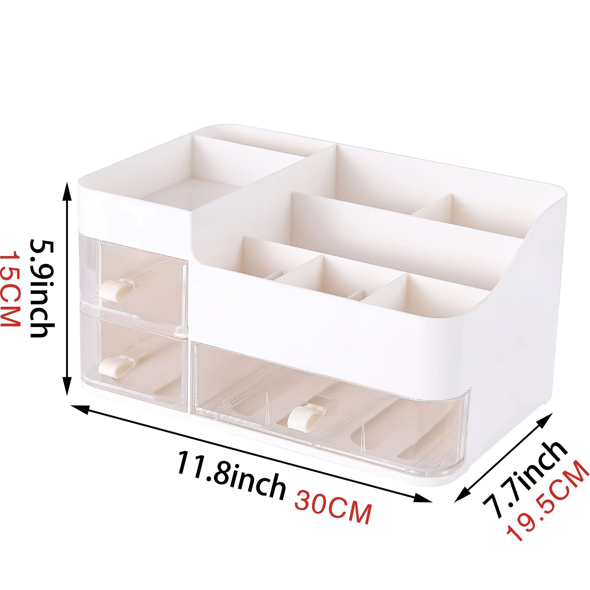 Cosmetics Organizer with Drawers Countertop Storage for Makeup