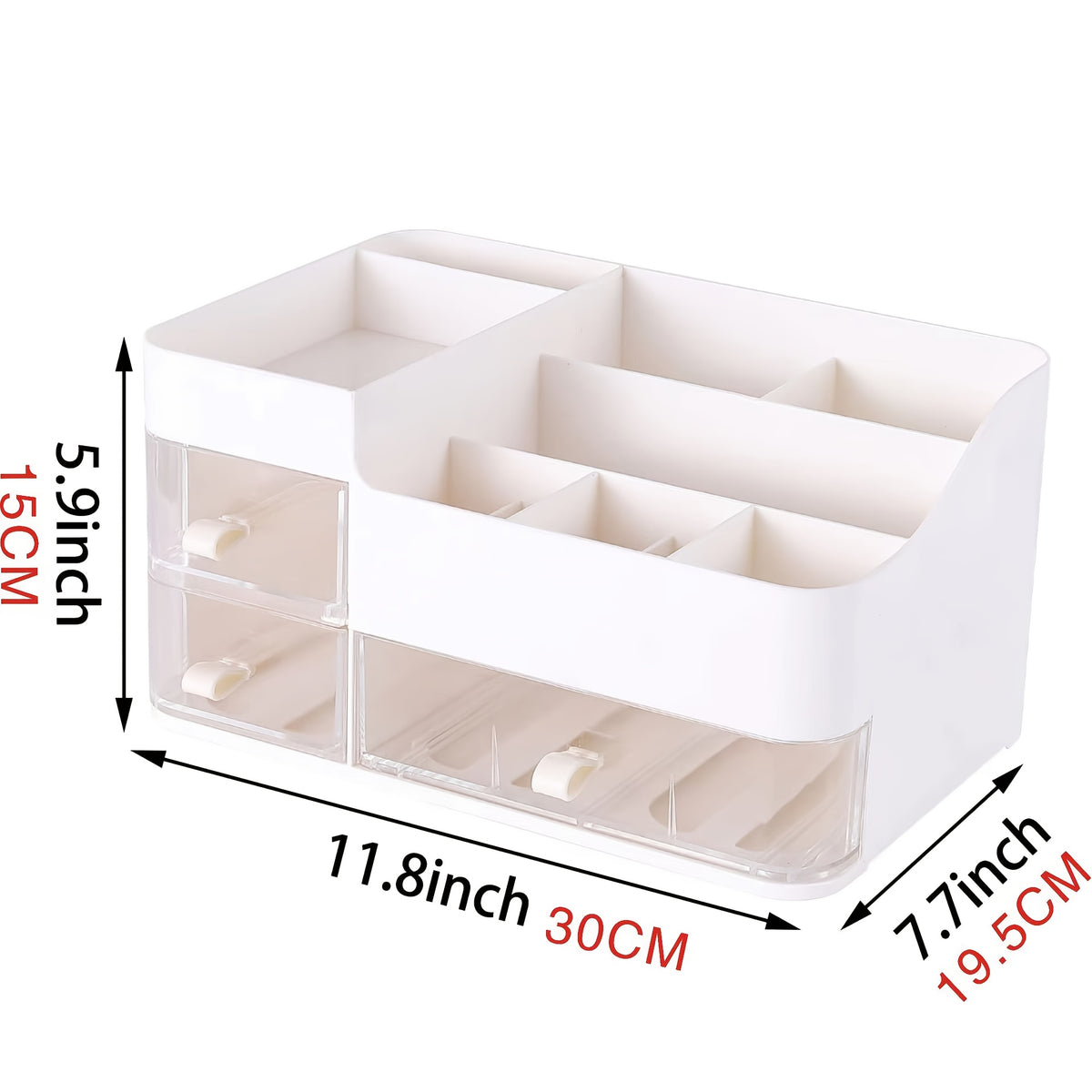 Cosmetics Organizer with Drawers Countertop Storage for Makeup