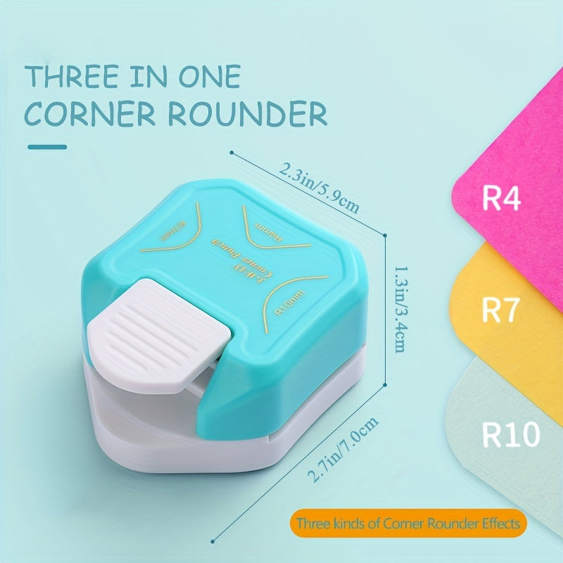 Corner Rounder Mini Trimmer Punch 3in1 R4 R7 R10mm