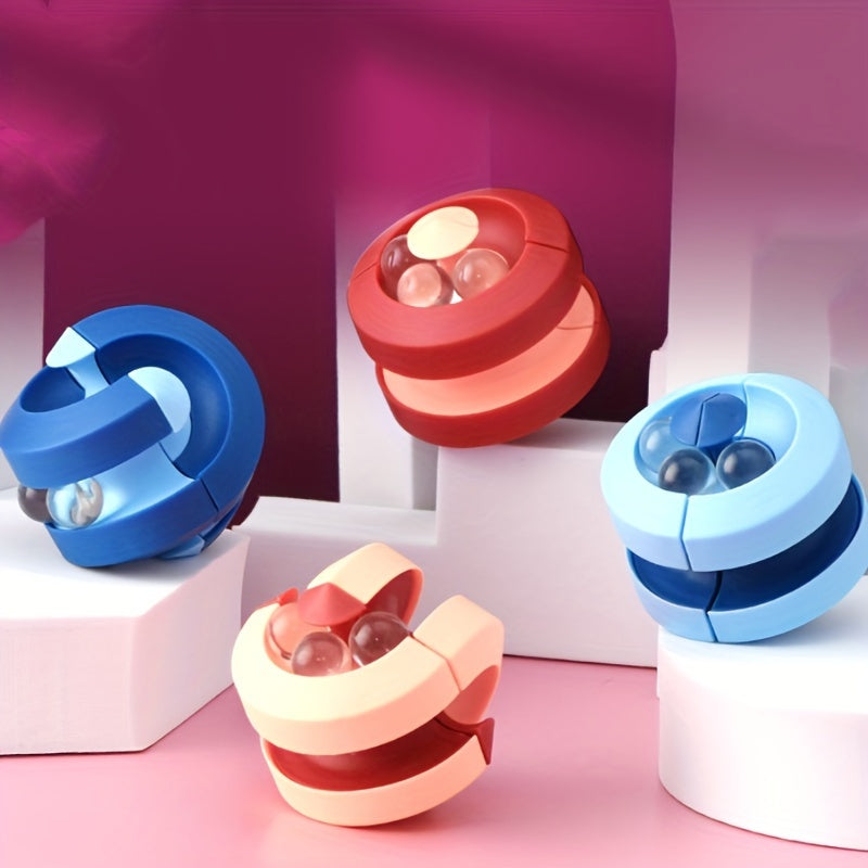 2pcs Ball Track Gyro Fingertip Pinball Toy for ADHD Anxiety Relief