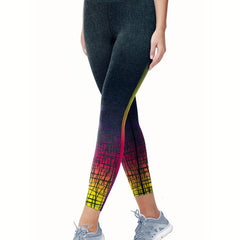 High Waist Colorful Yoga Pants Slim Fit Leggings