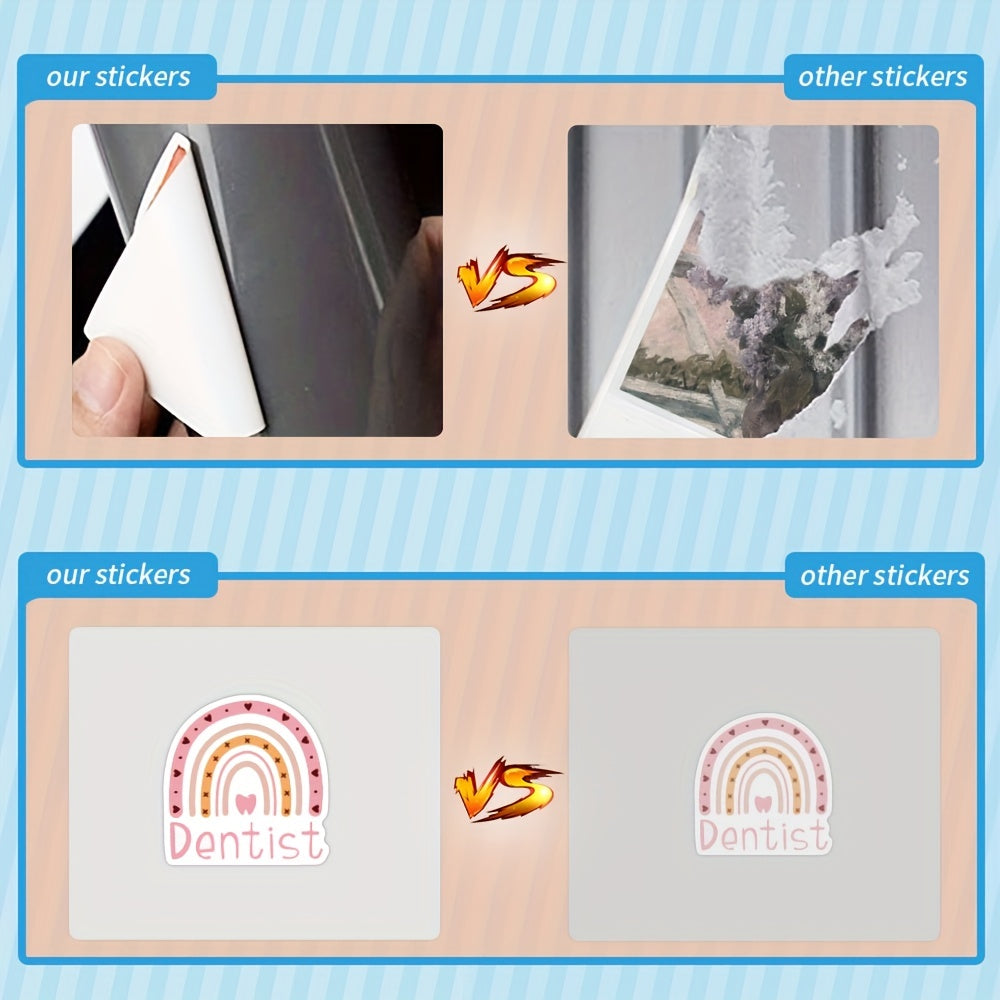 100pcs Dentist Nurse Doctor Stickers - Water Bottle & Laptop Stickers