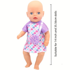 Princess Dress Floral & Polka Dot Pattern Purple & Pink Mix Polyester Fabric