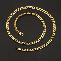 Gold Necklace For Men Women