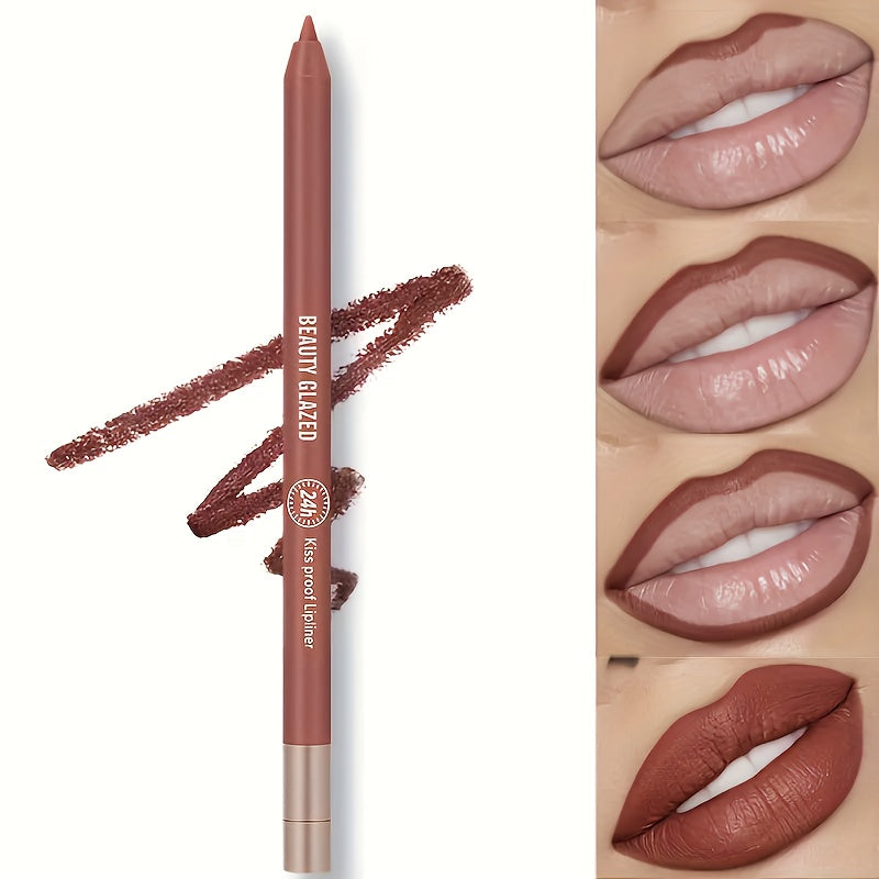 BEAUTY GLAZED 10 Colors Waterproof Lipliner Matte Lipstick Pen