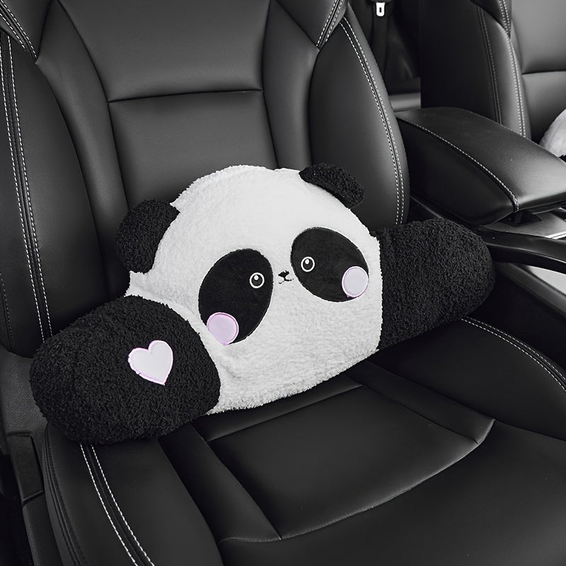 Car Headrest Waist Support Cartoon Car Neck Pillow Car Panda Car Accessories