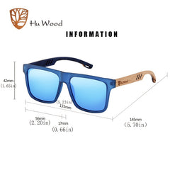 Men's Wooden Polarized Sunglasses UV Protection for Cycling Fishing