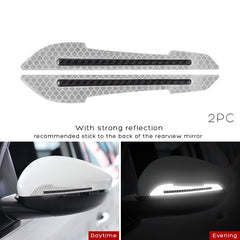 Reflective Side Mirror Stickers for Enhanced Car Safety & Style