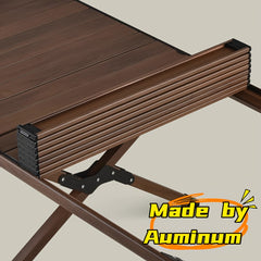 Portable Aluminum Alloy Egg Roll Table for Camping