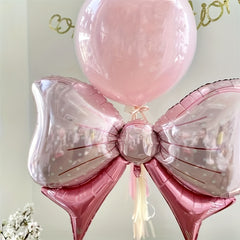 1pc Ins Aluminum Film Balloon A Bow Tie Happy Birthday Hundred Days Children