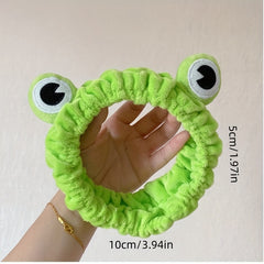 1pc Frog Cartoon Hairband Women's Face Headband Hairband