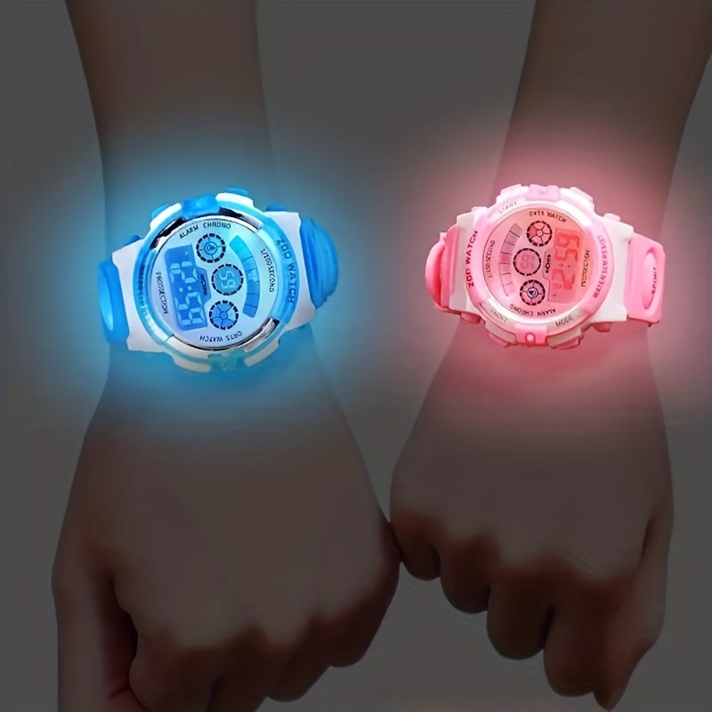 Kids Sports Watch Waterproof Luminous Multifunctional Gift