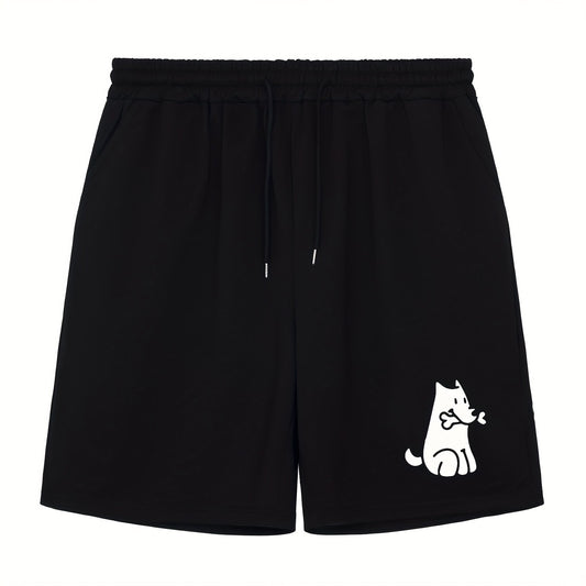 Men's Dog & Bone Doodle Print Workout Shorts