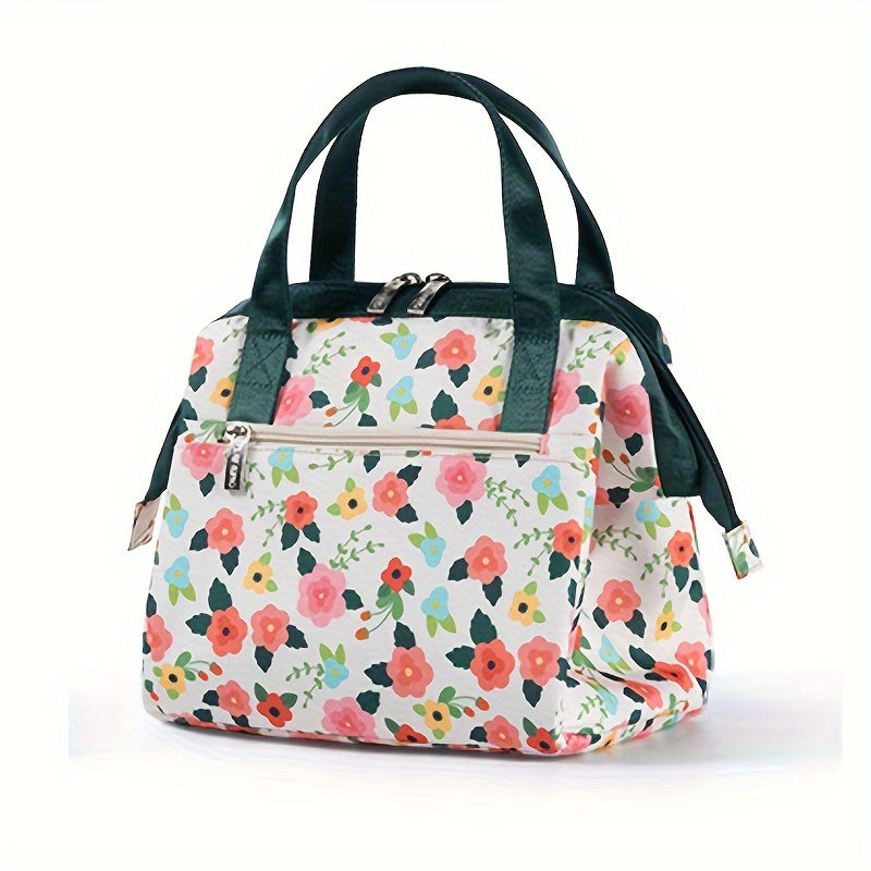 Portable Insulated Lunch Bag Waterproof Insulation Package Thermal 2 Layer