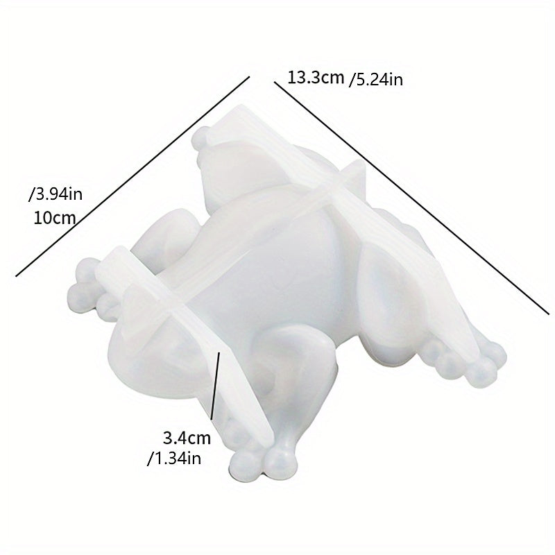 3 Pcs Animal Epoxy Mold Simulation Snail Frog Lizard Shape Silastic Mould