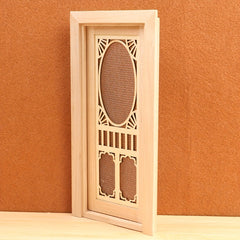 1:12 Dollhouse Hollow Out Yarn Door Accessory