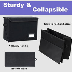 2pcs Comic Book Storage Boxes Oxford Cloth Foldable Book Box