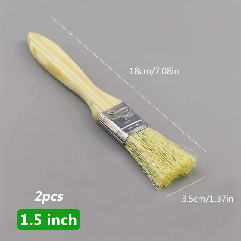2pcs Plastic Bristle Brushes for Painting Dust Removal & Cleaning