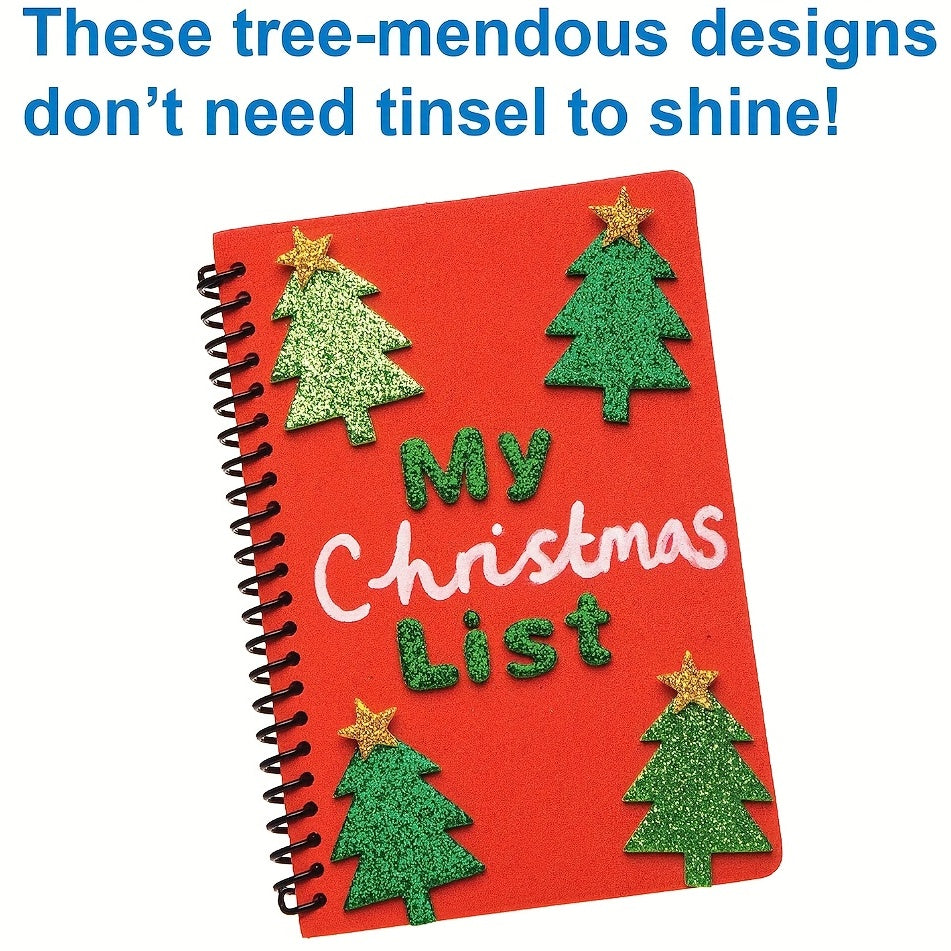 100pcs Christmas Tree Foam Stickers Self Adhesive Party Crafts