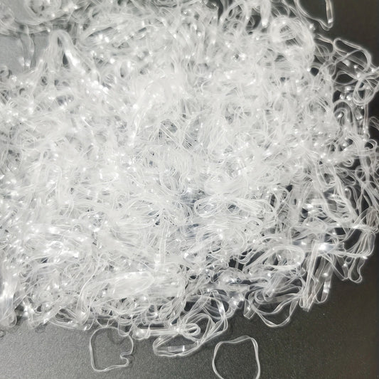 500pcs Clear Elastic Hair Rubber Bands Soft Elastic Bands For Kids