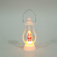 Vintage Santa Snowman Deer Lantern LED Night Light for Parties