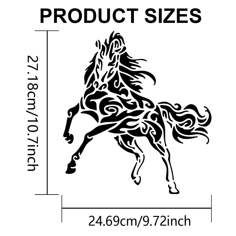 Ahandmaker Horse Painting Stencil Kit with Brush - DIY Crafts