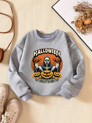Girls' Halloween Skeleton Witch Sweatshirt