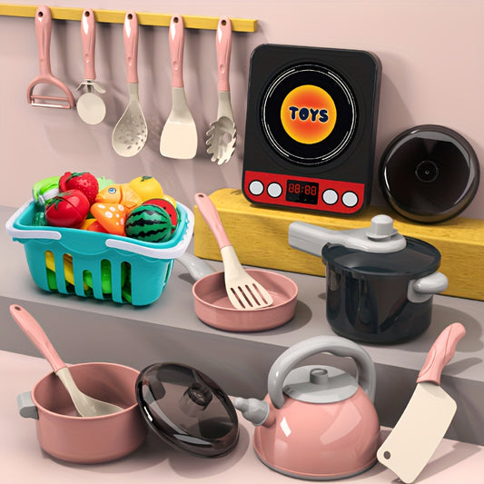 Kitchen Toy Set for Boys and Girls Cooking Simulation Gift