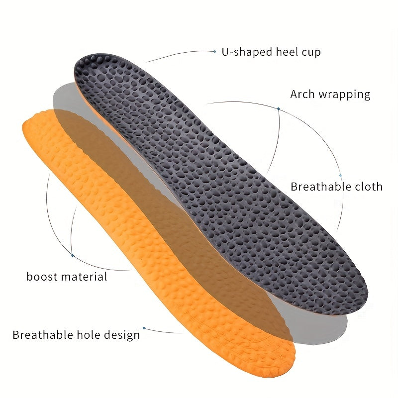 Memory Foam Sport Insoles Men Women Shoe Inserts Pad Soft Breathable Gel Cushion