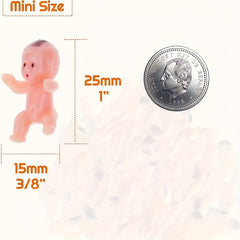 10pcs Mini Plastic Baby Toys for Cake Decoration or Dollhouse Accessories