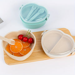 1pc Leak Proof 1000ml Lunchbox With Cutlery BPA Free Microwave Safe